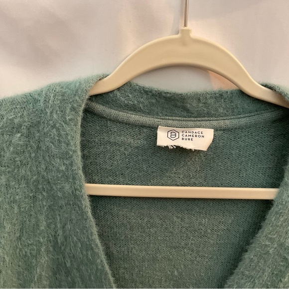 Candance Cameron Bure Short Sleeve Fuzzy Cardigan 1X - Picture 3 of 6